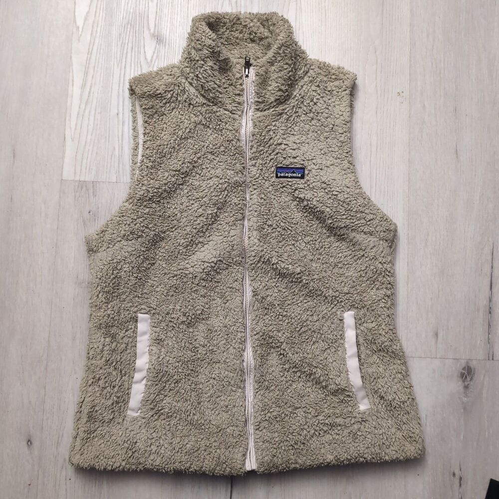 Patagonia Los Gatos Fleece Vest Womens Large Non Sleeve Fleece Te ddy